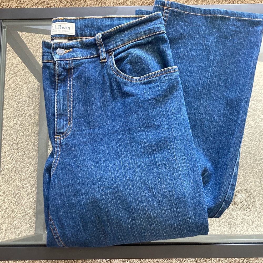 L.L. Bean Classic Fit Straight Denim 14T